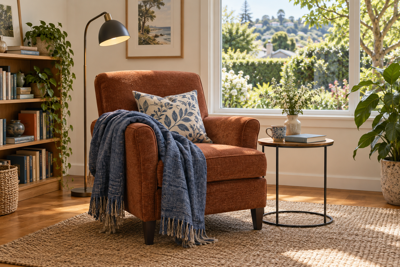 A little space to unwind: creating a reading corner at home